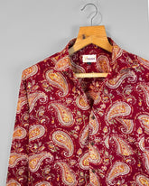 Regal Paisley - Pure Cotton Shirt - Jaipuri Crown